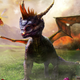 Illustration for article titled The littlest dragon chases a bug -- and lights some stuff on fire